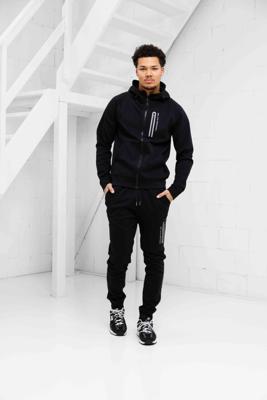 Black Bananas Initial Glow Trainingspak Heren Zwart - Maat XS - Kleur: Zwart | Soccerfanshop