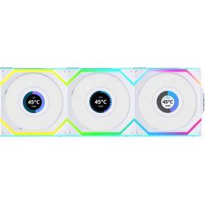 Lian Li UNI FAN SL Wireless LCD Reverse Blade 120mm 3-Pack White