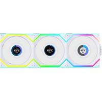 Lian Li UNI FAN SL Wireless LCD Reverse Blade 120mm 3-Pack White