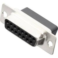 MH Connectors MHDBC15-SS 2101-0190-12 D-sub female connector 180 ° Aantal polen: 15 Crimpen 1 stuk(s)