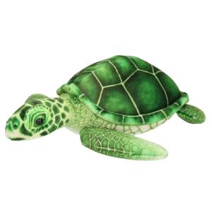 Cornelissen pluche dieren - Zeeschildpad knuffels - groen - 25 cm