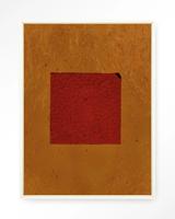 Urban Cotton Wandkleed 'Geen Rood' 145 x 190cm in Floating Frame - off white