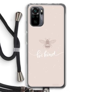 Be(e) kind: Xiaomi Redmi Note 10 Pro Transparant Hoesje met koord