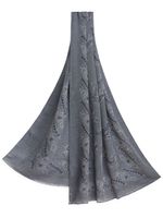 ETRO écharpe à motif en jacquard - Gris