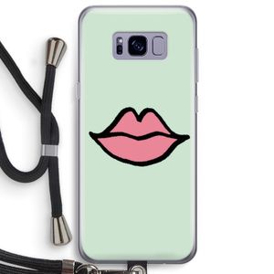 Kusje: Samsung Galaxy S8 Plus Transparant Hoesje met koord