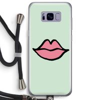 Kusje: Samsung Galaxy S8 Plus Transparant Hoesje met koord