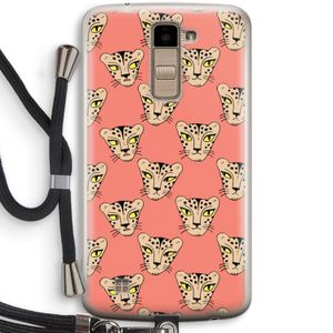 Tijger: LG K10 (2016) Transparant Hoesje met koord