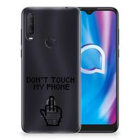 Alcatel 1S (2020) Silicone-hoesje Finger Don't Touch My Phone