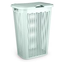 Wasmand Ventilation - met deksel - groen - kunststof - 51 liter - 43 x 35 x 61 cm