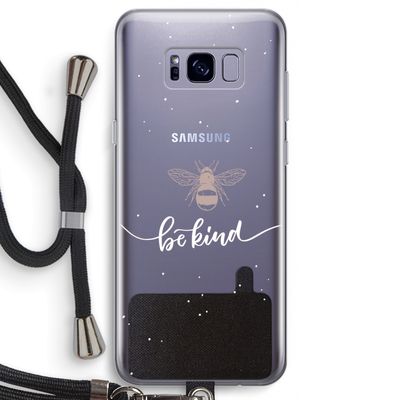 Be(e) kind: Samsung Galaxy S8 Transparant Hoesje met koord