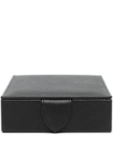 Smythson boîte à bijoux en cuir - Noir