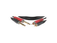 Klotz AT-CJ0300 twin kabel 2x RCA - 2x jack 6.35mm ongebalanceerd 3m - thumbnail