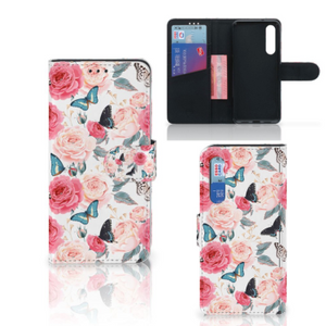 Xiaomi Mi 9 SE Hoesje Butterfly Roses