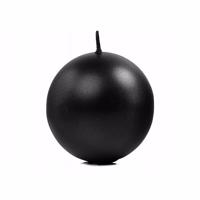 Bolkaarsen - zwart - kaarsen - D8 cm - 20 branduren - sfeerkaarsen Bolkaarsen - zwart - kaarsen - D8 cm - 20 branduren - sfeerkaarsen