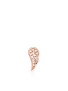 Ef Collection puce d'oreille en or rose 14ct pavée de diamants