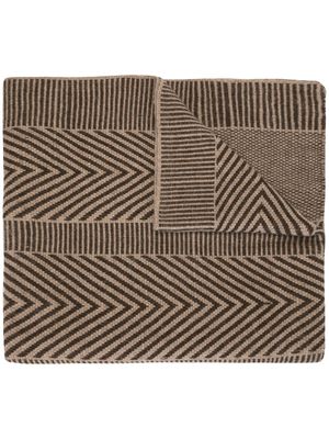 VOZ écharpe à chevrons - Marron