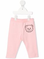 Moschino Kids pantalon de jogging à logo imprimé - Rose - thumbnail