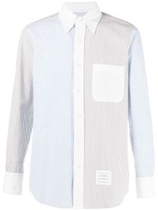 Thom Browne chemise Funmix à rayures - Bleu