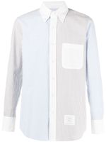 Thom Browne chemise Funmix à rayures - Bleu