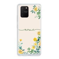 Gele bloemen: Samsung Galaxy S10 Lite Transparant Hoesje