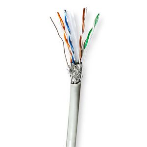 Nedis CCBG8524GY100 netwerkkabel Grijs 100 m Cat6 S/FTP (S-STP)