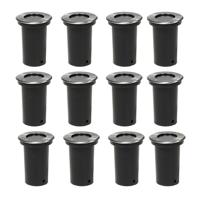 Grondspots voor buiten 12 stuks rond