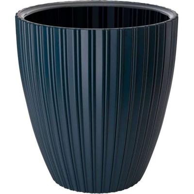 Bloempot - Garden ID - Fancy - 40 x 42 cm - Voor tuin, balkon of interieur - Petrolblauw