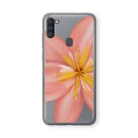 Pink Ellila Flower: Samsung Galaxy A11 Transparant Hoesje