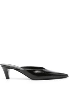 TOTEME mules The Patent 55 mm en cuir - Noir