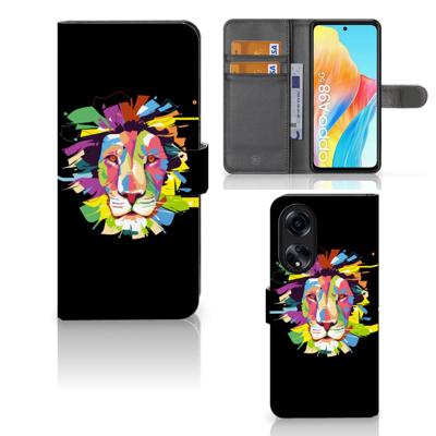OPPO A98 5G Leuk Hoesje Lion Color OPPO A98 5G Leuk Hoesje Lion Color