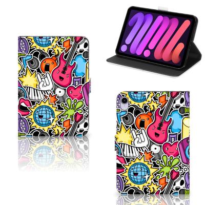 iPad Mini 6 (2021) Tablet Hoes met standaard Punk Rock iPad Mini 6 (2021) Tablet Hoes met standaard Punk Rock