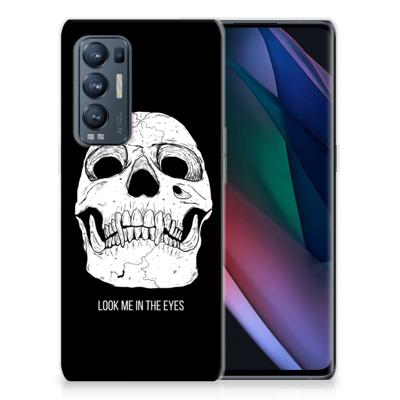 Silicone Back Case OPPO Find X3 Neo Skull Eyes Silicone Back Case OPPO Find X3 Neo Skull Eyes
