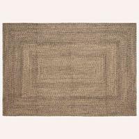 Tapijt Naturel en zwart 160 x 230 cm Jute