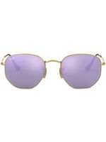 Ray-Ban lunettes de soleil à monture hexagonale - Violet