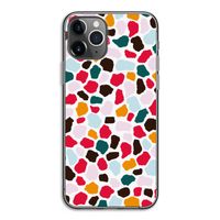 Colored Giraffe: iPhone 11 Pro Transparant Hoesje