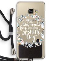Diamonds: Samsung Galaxy A3 (2016) Transparant Hoesje met koord