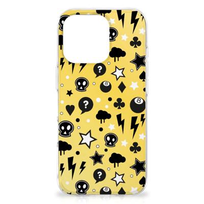 Silicone Back Case iPhone 16 Pro Max Punk Geel