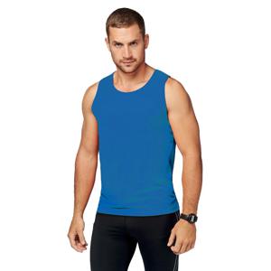 Sport singlet voor heren - Blauw - Tanktop hemd - Herenkleding - Mouwloze t-shirts