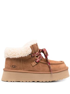 UGG bottines Funkarra Cabin en peau lainée - Marron