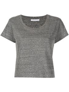 John Elliott t-shirt crop à col rond - Gris