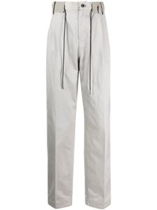 sacai pantalon de costume à plis marqués - Gris