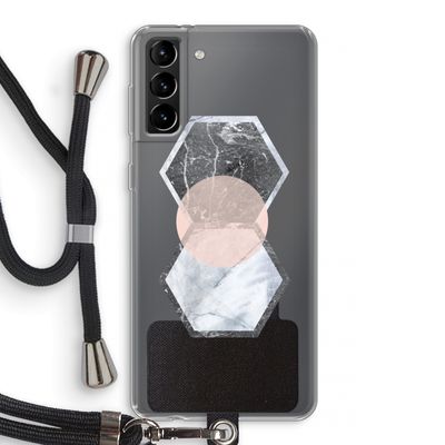 Creatieve toets: Samsung Galaxy S21 Plus Transparant Hoesje met koord