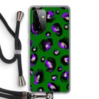 Green Cheetah: Samsung Galaxy A72 5G Transparant Hoesje met koord