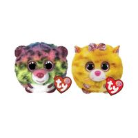 Ty - Knuffel - Teeny Puffies - Dotty Leopard & Tabitha Cat - thumbnail