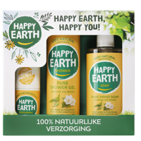 Happy Earth Giftset Jasmine Ho Wood, Deo/Showergel/Handsoap