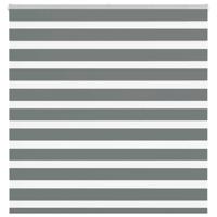VidaXL Zebra rolgordijn 145x150 cm stofbreedte 140,9 cm donkergrijs
