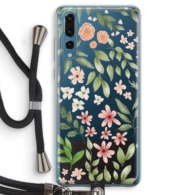 Botanical sweet flower heaven: Huawei P20 Pro Transparant Hoesje met koord