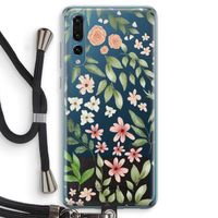 Botanical sweet flower heaven: Huawei P20 Pro Transparant Hoesje met koord