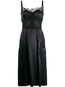 Dolce & Gabbana robe-nuisette en satin - Noir