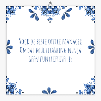 Tegeltje voor de beste office manager